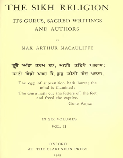 The Sikh Religion 02 Macauliffe
