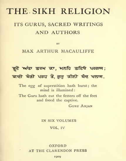 The Sikh Religion 04 Macauliffe