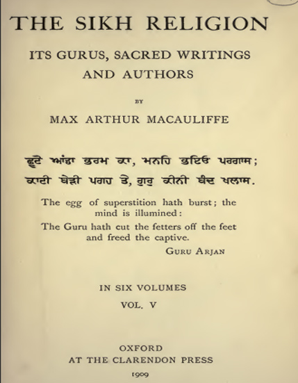 The Sikh Religion 05 Macauliffe